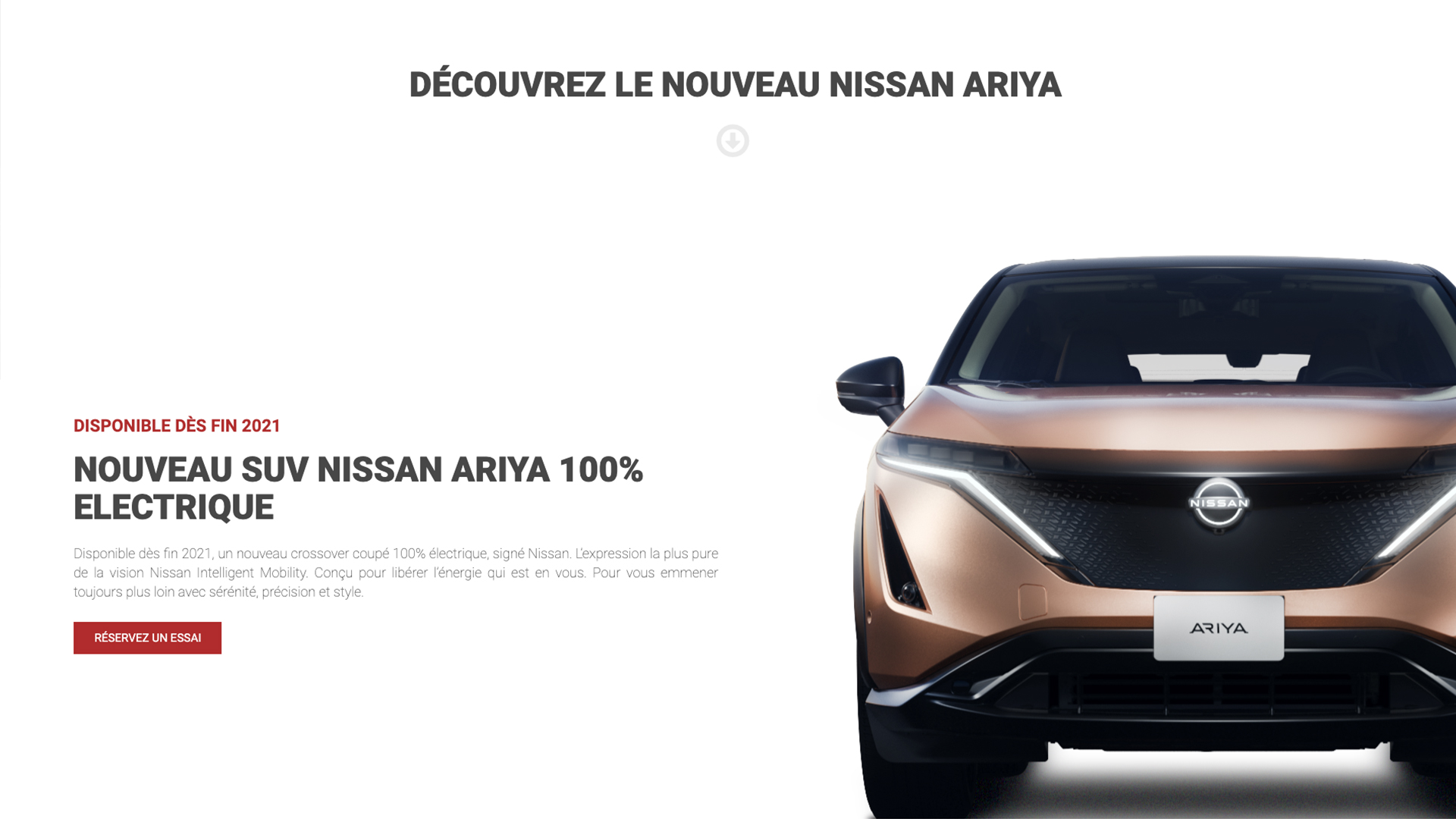 Descriptif véhicules neufs - Nissan Brignoles réalisé par l'agence Aries